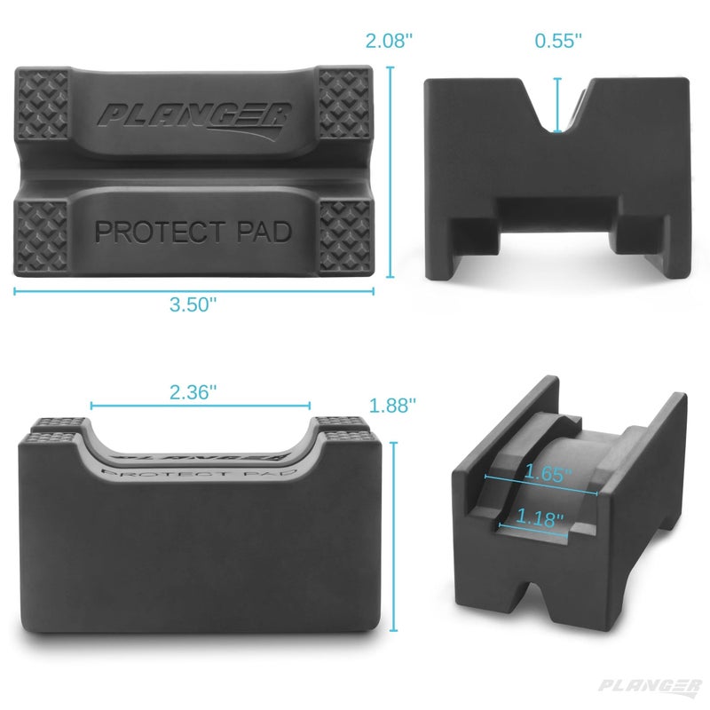 PLANGERÂ® - Protect Pad â€“Rubber Axle Stand Pad â€“ Protect Your Car When Jacking It Up with a Jack Stand â€“ Made from Highly Durable Rubber - Image 4